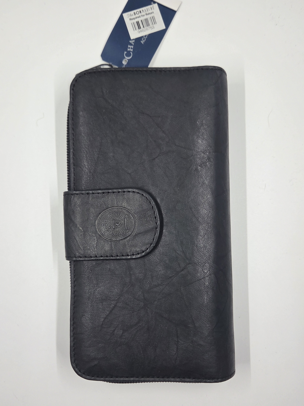 NWT Charter Club Vintage Black Zip Wallet Clutch